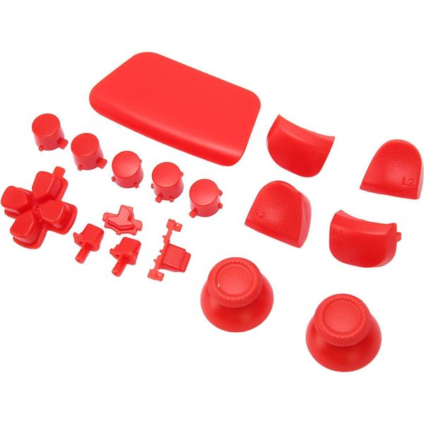 16Pcs Game Controller Pulsanti Di Ricambio Per PS5 Gamepad Pulsanti Di Ricambio Thumbstick Trigger Per PS5 Controller Rosso-image