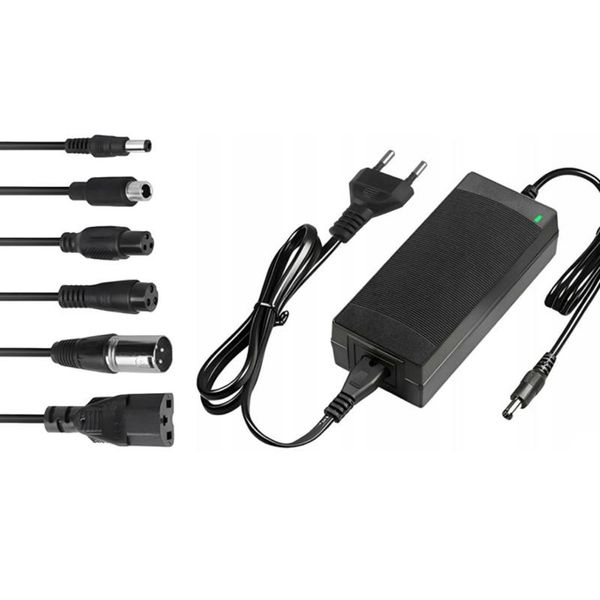 Caricabatterie Universale Lextool Per Scooter E Veicoli Elettrici 54,6V 2A 6 Spina Cc LXG95-image