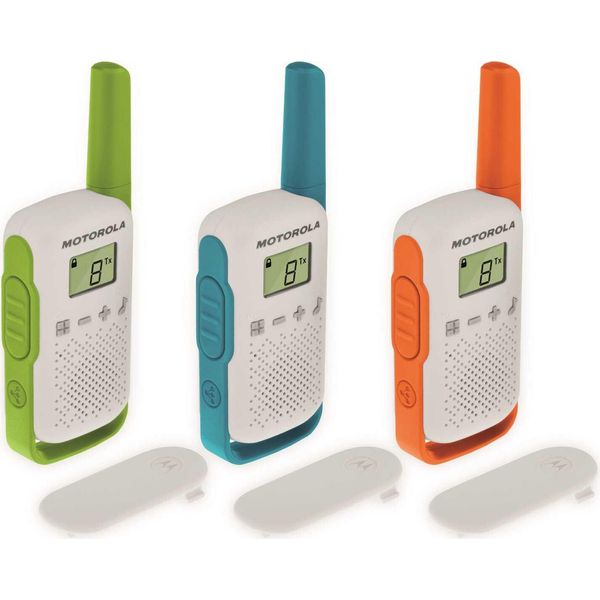Motorola T42 Ricetrasmittente 16 Canali Blu, Verde, Arancione, Bianco-image