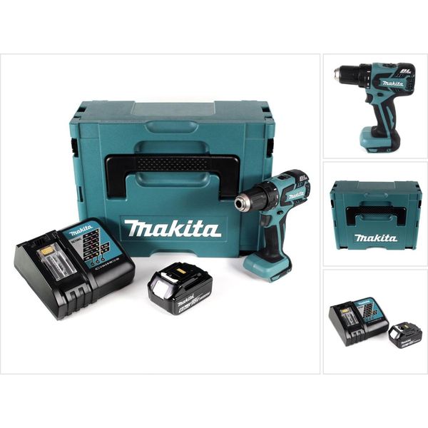 Makita Ddf 459 RG1J 18 V Trapano Avvitatore A Batteria In Valigetta Makpac + 1X Batteria 6,0 Ah + 1X Caricatore-image