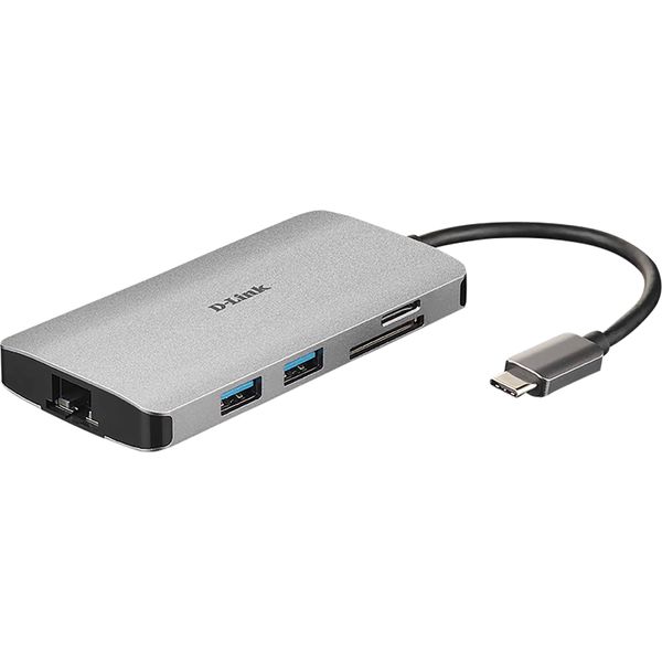 D-Link DUB-M810 8-In-1 USB-C Hub Mit HDMI/USB-PD/GBE/SD-R. Retail-image