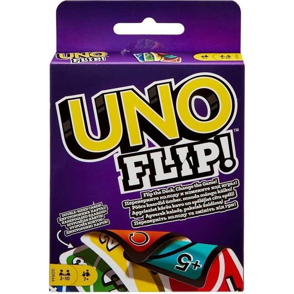 Mattel Uno Flip - Gioco Di Carte Per Tutta La Famiglia, Edizione Da Viaggio-image