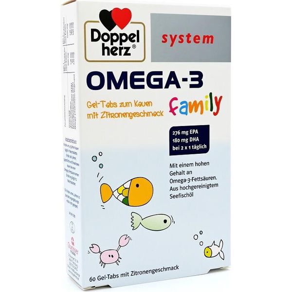 Doppio Cuore Omega-3 Gel-Tabs Sistema Famiglia 60 Capsule-image
