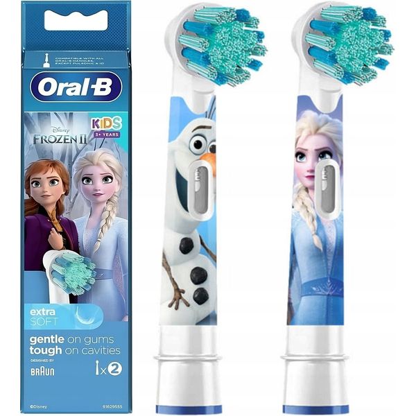 Oral-B | EB10 2 Frozen Ii | Sostituzione Dentifricio | Testine | Per Bambini | Numero Di Testine Incluse 2 | Numero Di Modalità Di Spazzolamento Dei Denti Non Applicabile-image