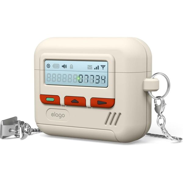 Elago Custodia Da Appendere Pager Per Airpods 4 Classic Bianco-image