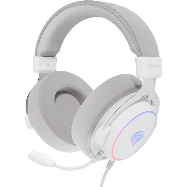 Genesis Genesis Neon 764 Cuffia Cablata Head-Band Gaming Usb Type-A Bianco-image