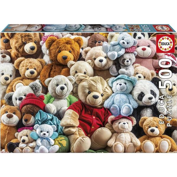 Puzzle - Educa - Teddy Bear - 500 Pieces - 48X34 Cm - For Children Aged 10 And Over-image