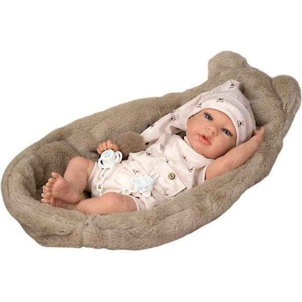 MuÑEcas Arias Reborn Arias Lidia Con Culla 40 Cm Beige Beige Taglia Unica-image