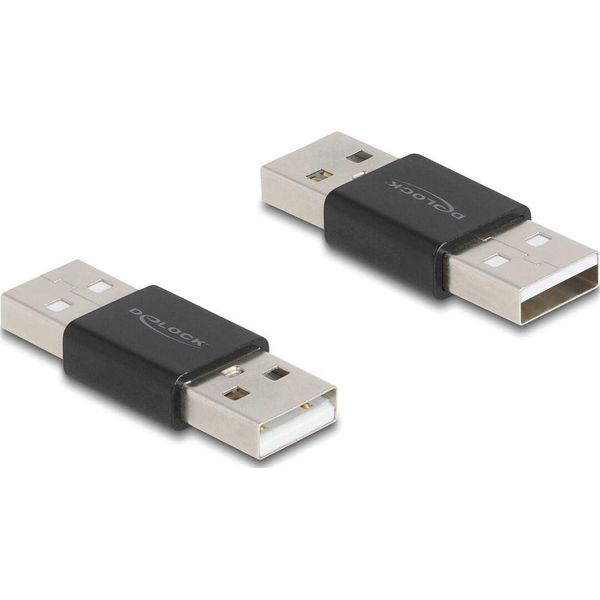 Delock 65108 Delock Adapter Gender Changer Usb 2.0 Typ-A St > St Metall-image
