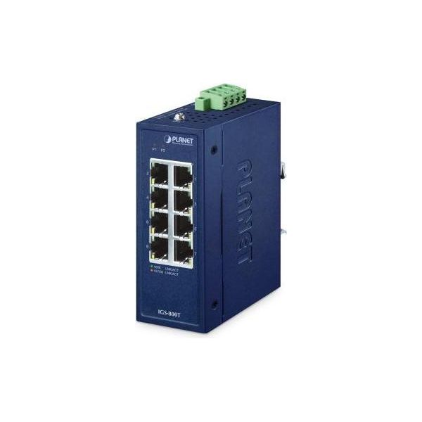 Planet Technology Corp. IGS-800T Planet Industrial 8-Port 10/100/1000T Switch IGS-800T-image
