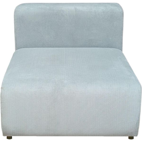 Modulo Divano 'Suldal' Elemento Di Seduta Sezione Centrale 110 X 83 X 68 Cm Cordino Azzurro-image