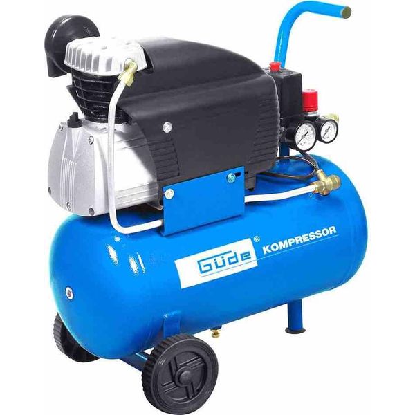 GÜDe Compressore D'aria Compressa 231/10/24 Incl. Set D'aria Compressa 12 Pz. 10 Bar 71166 *Nuovo*-image