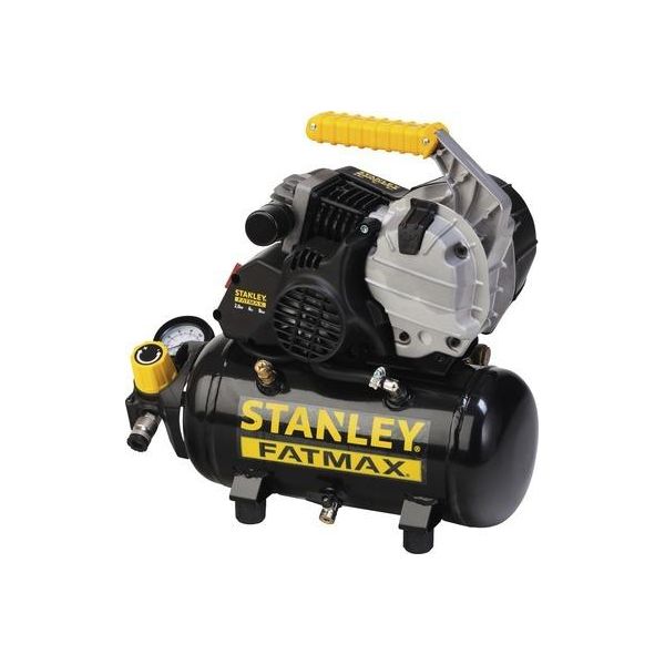 Stanley Compressor HY227/8/6E FMXCM00 - Compressore D'aria 8Bar - 6L - 222L/Min - Maniglia Incorporata - Nero-image