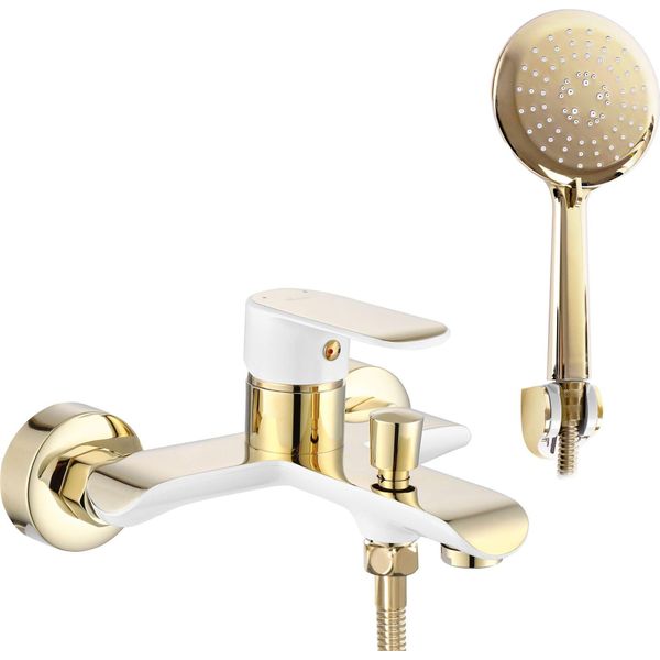 Rubinetto Da Vasca Rea Bloom White Gold-image