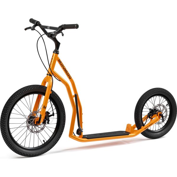 Yedoo Mezeq Scooter A Pedali / Dogscooter - Per Adulti E Ragazzi, Fino A 150 Kg, Con Pneumatici 20/16, Freni A Disco E Manubrio Regolabile Arancione-image
