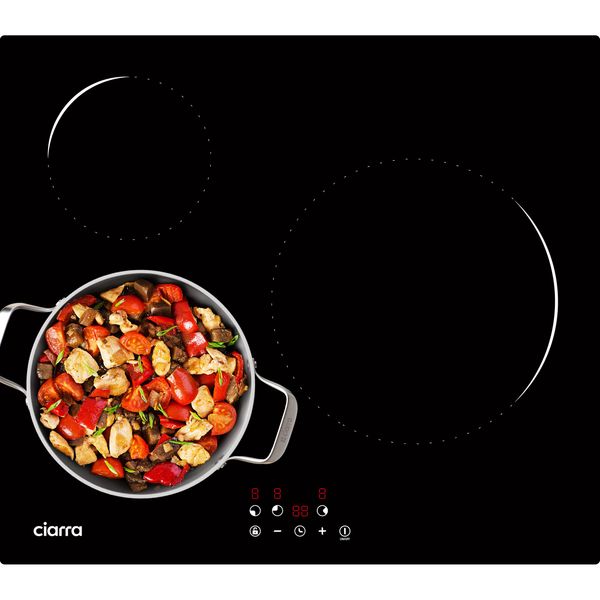 Ciarra Piano Cottura A Induzione 3 Zone Da Incasso 9 Livelli Timer 5600 Watt VM3BIH-C-image
