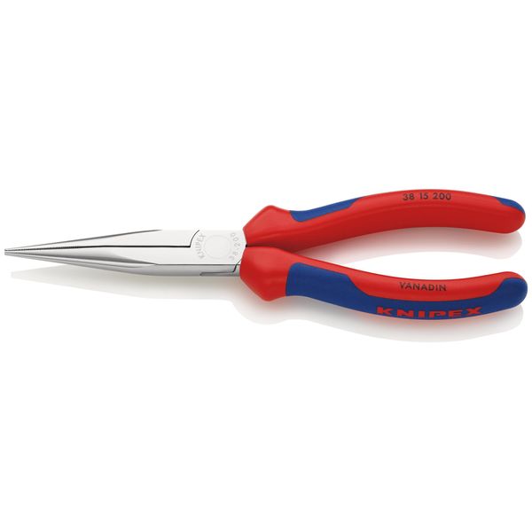 Knipex Elektronik- U. Feinmechanik Flachrundzange Gerade 200 Mm 38 15 200 (38 15 200)-image