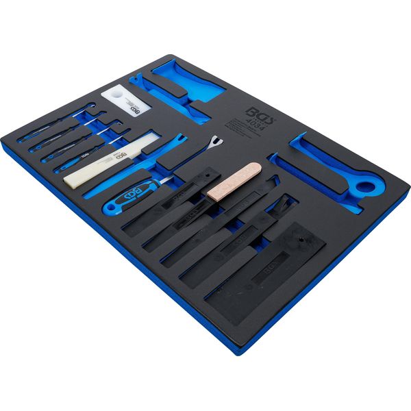 Bgs Carrello Da Officina Inserto 3/3: Utensili Di Allentamento / Cunei Di Montaggio E Set Di Ganci 17 Pz. - 4034-image