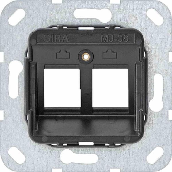 Gira Modular Jack 8 Anello Di Supporto Da Incasso A 2 Canali 560800-image