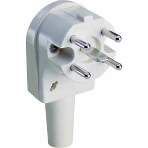Spina Angolata Bianca 16A - Connettore Perilex 400V 16A Bianco 2407110-image