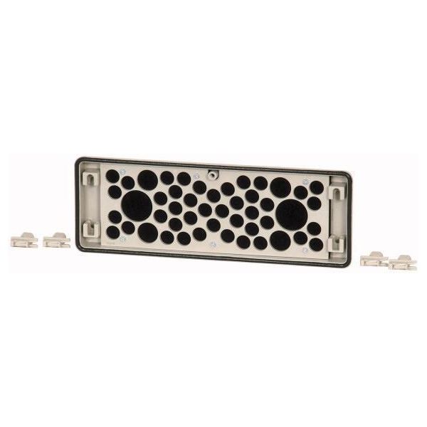 Flangia Eaton Fl FL4-D (L X P X A) 23 X 329 X 116 Mm Grigio Adatto Alla Serie Ci, Per Dimensioni Armadio 375 Mm (44879)-image