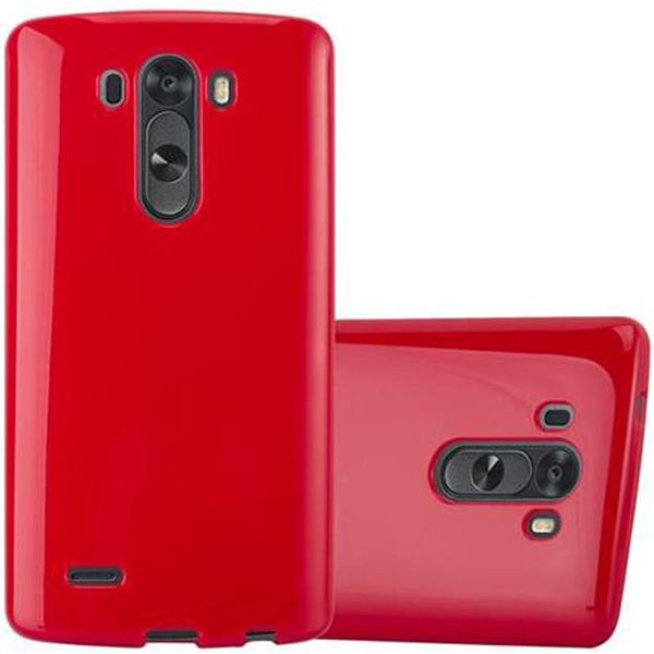 Cadorabo Copertura Protettiva Per Lg G3 Custodia In Tpu Rosso Custodia Cover-image