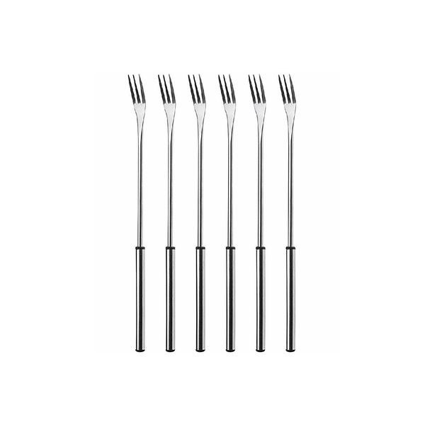 Nouvel 157.5 Forchette Per Fonduta Di Formaggio 'Chrome' In Acciaio Inox, Argento (Confezione Da 6)-image