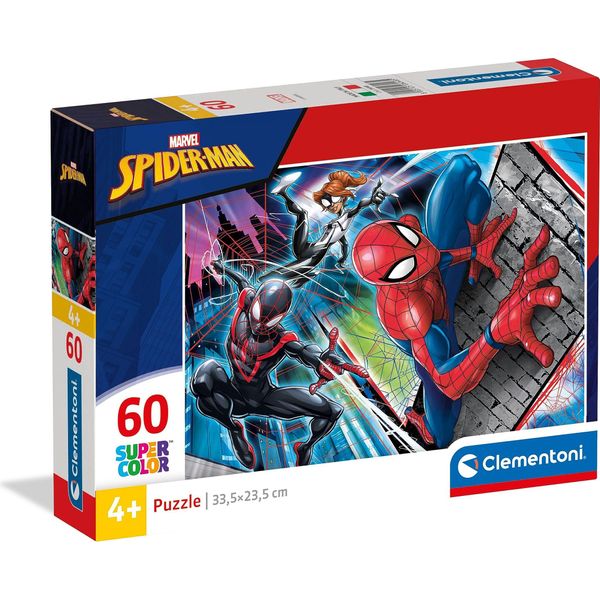 Clementoni - Puzzle 60 ElementóW Spiderman Marvel | Oficjalny Produkt Premium-image