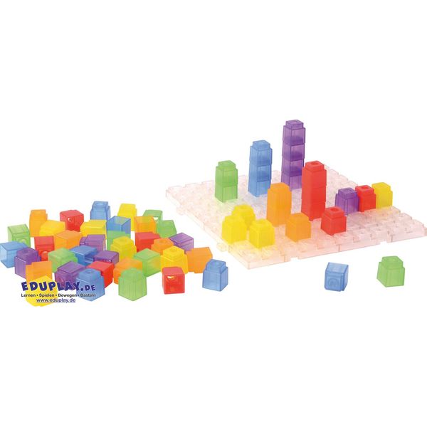 Eduplay 120573 Banchi Trasparenti, Plastica, Trasparente, 100 Pezzi (1 Set)-image