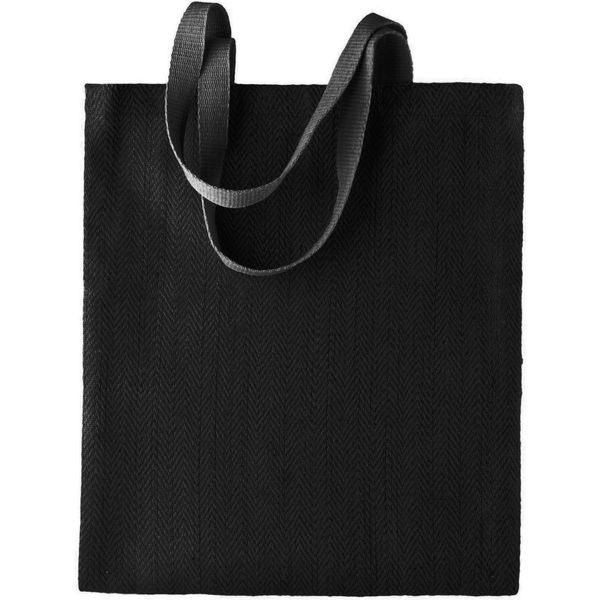 Kimood Borsa Da Donna In Iuta (2 Pezzi/Confezione) RW6668 (Taglia Unica) (Nero)-image