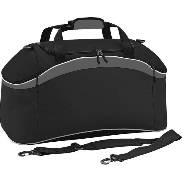 Bagbase Teamwear Borsa Da Viaggio Sportiva / Borsa Sportiva, 54 Litri (2 Pezzi/Confezione) RW6921 (Taglia Unica) (Nero/Grigio/Bianco)-image