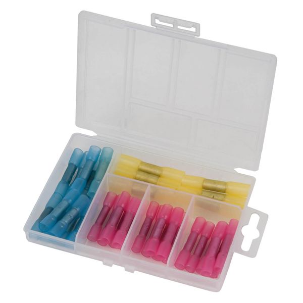 Ks-Tools Assortimento Di Connettori Di Testa Isolati 970.0710 Connettori Terminali Incl. Custodia In Plastica - 36 Pezzi-image
