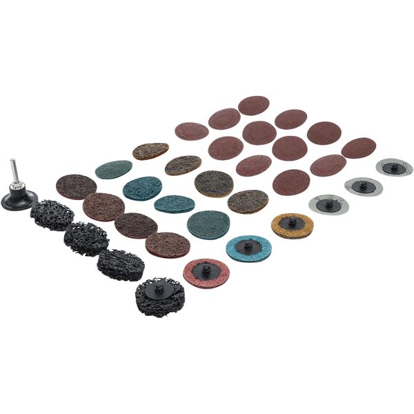 Bgs Set Di Dischi Abrasivi / Dischi Abrasivi Ø 50 Mm 35 Pezzi - 6649-image