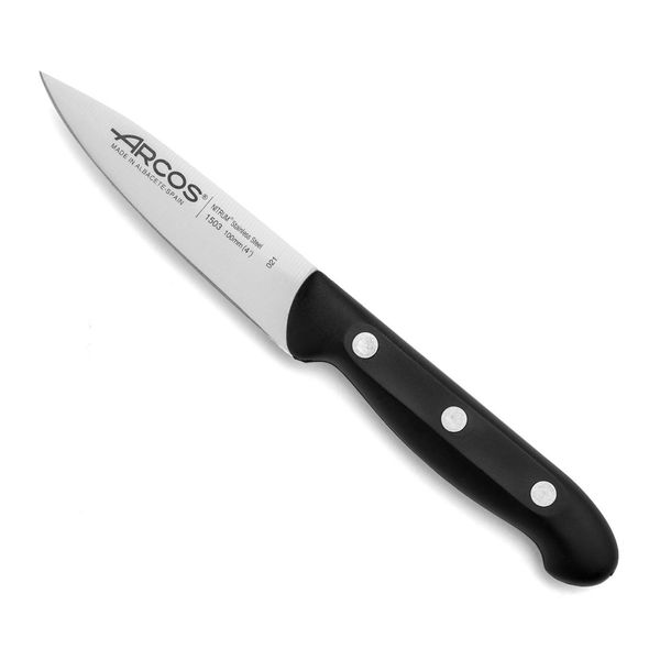 Coltello Mondador Arcos Maitre 150300 In Acciaio Inox Nitrum E Mango In Polipropilene Con Lama Da 10 Cm In Blister.-image