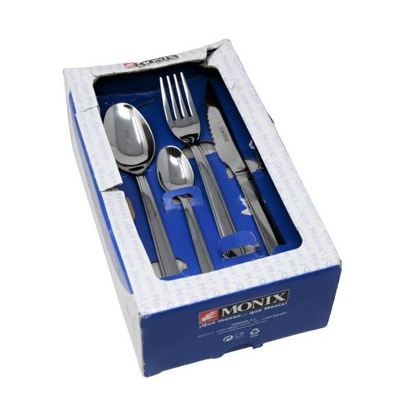 Monix Europa - Set Di Posate In Acciaio Inox Da 24 Pezzi, Posate, Cucchiaio, Coltello, Forchetta-image