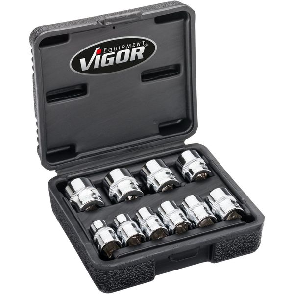 Set Di Chiavi A Bussola Vigor V7538/10 Manuale (Funzionamento Manuale)-image