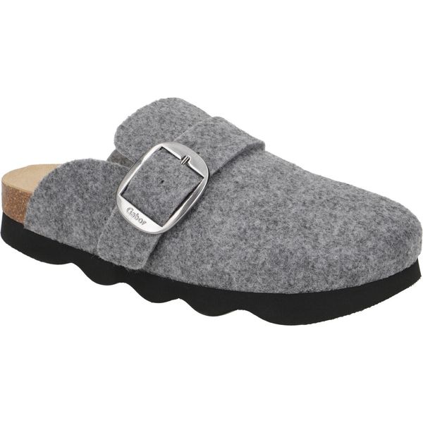 Gabor 73.021 Scarpe Da Donna - Muli Confortevoli Grigio Tempo Libero Nuovo-image