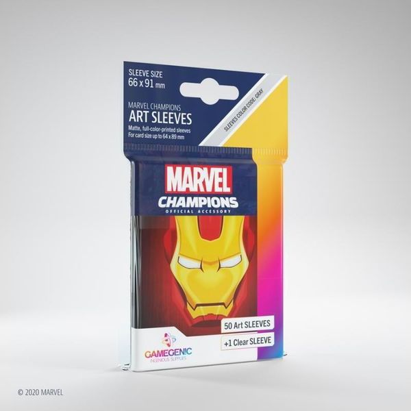 Maniche Artistiche Marvel Champions Iron Man (50+1) - Maniche Di Carte Standard-image