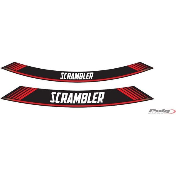 Puig 9134R Strisce Per Cerchi Speciali Per Ducati Scrambler Icon Rosso-image