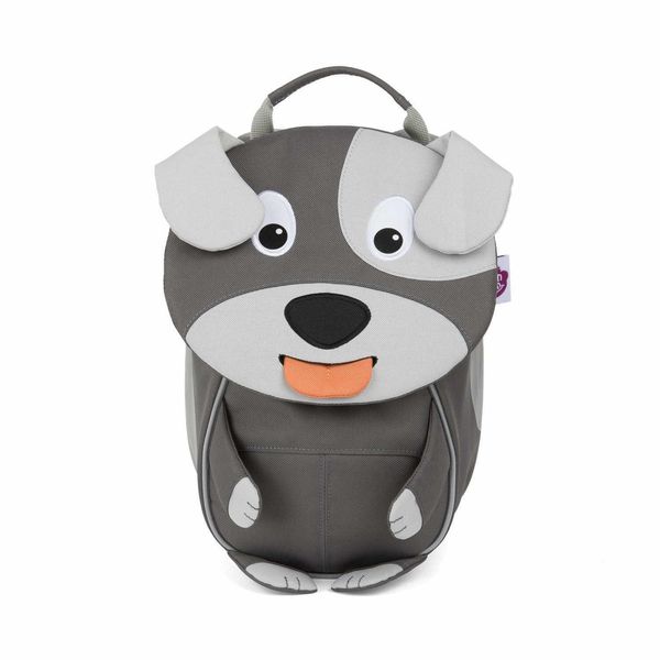 Affenzahn Kleiner Freund Zaino Asilo Cane, Grigio, Volume 4 Litri, Per Bambini Da 1 A 3 Anni, Realizzato Con 3 Bottiglie In Pet Riciclate, Con Catarifrangenti E Cinghia Pettorale Regolabile In Altezza-image