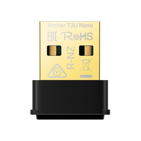 Tp-Link Archer T3U Nano - Cablato - Usb - Wlan - Wi-Fi 5 (802.11Ac) - 1267 Mbps - Nero (Archer T3U Nano)-image