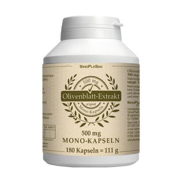 Estratto Di Foglie Di Olivo 500 Mg Mono Capsule 180 Capsule-image