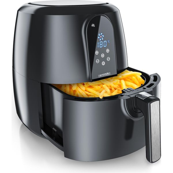 Friggitrice Ad Aria Calda Arendo 1800 W, Friggitrice Xxl Senza Olio, 5,2L, Friggitrice Ad Aria Calda, Airfryer, Calda, Nero-image