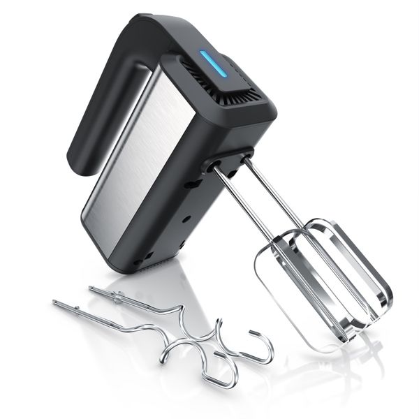 Impastatrice Elettrica Arendo In Acciaio Inox Con 2 Fruste E 2 Ganci Per Pasta-image