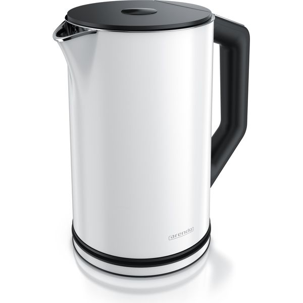 Bollitore Arendo Con Impostazione Della Temperatura 40 - 100 °C, Acciaio Inox, Display Led, 1,5L, 2200W, Design A Doppia Parete, Senza Bpa, Bianco-image