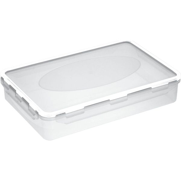 Plast Team 28020802 Plast Team Contenitore Ermetico Per Alimenti, 2,3 Litri, Bianco-image