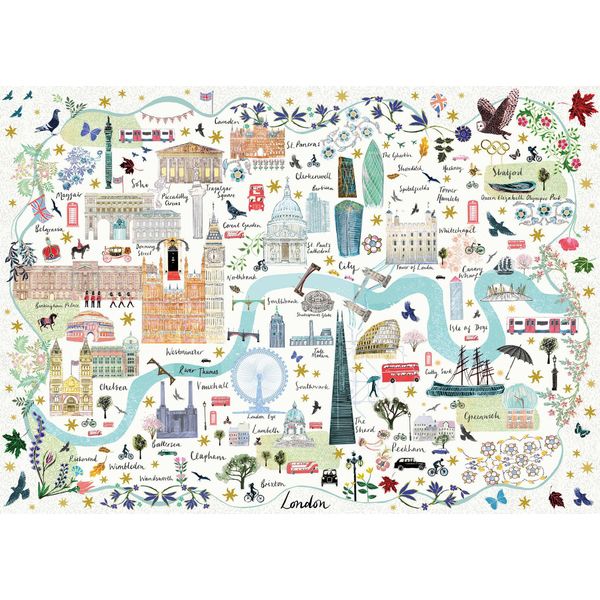 Gibsons Puzzle Mappa Di Londra 1000 Pezzi-image