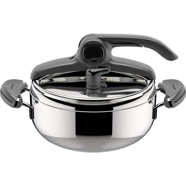 Lagostina Mia Lagoeasy'up, 3,5 L, Ceramica, Gas, Alogeno, Induzione, Piastra Sigillata, Acciaio Inox, 22 Cm, Alluminio, Acciaio Inox, Mia Lagoeasy'up-image
