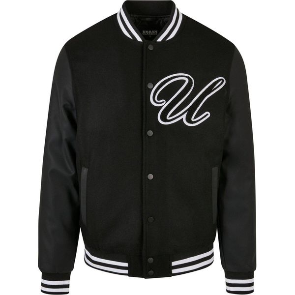 Urban Classics - Jacke Oldschool College Patch Schwarz - L-image