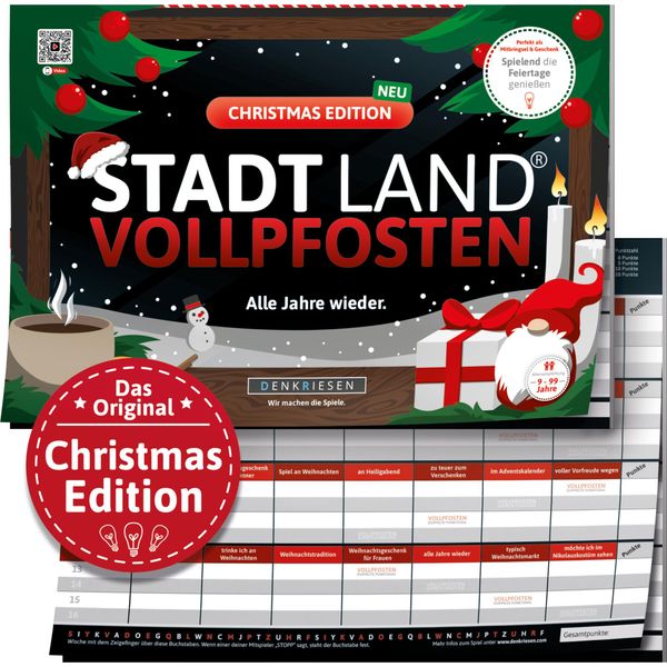 Stadt Land Vollpfosten – Weihnachts Edition (Dina4-Format)-image